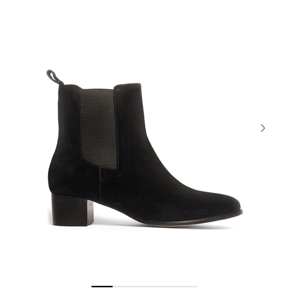 Anthony Veer Chelsea Ankle Boots Black Suede OrthoLite Women’s 8.5